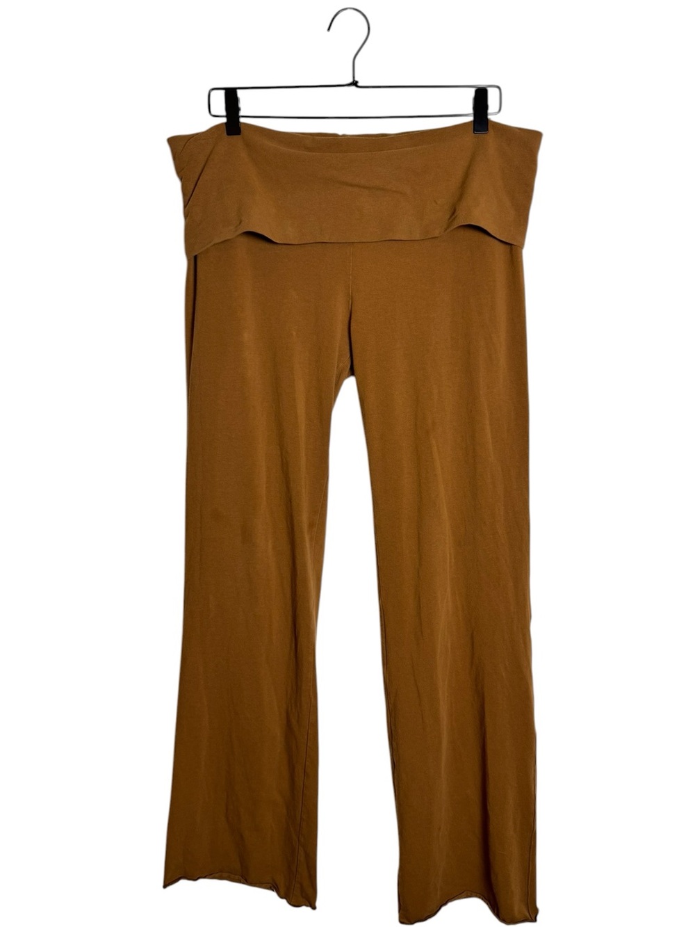 SKIMS Foldover Straight Leg Pants Leggings Ochre Brown 2X